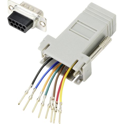 TRU COMPONENTS ADAPTATEUR SUB-D SUB-D MÂLE 9 PÔLES - RJ45 FEMELLE 1 PC(S) TC-9990268 (1/5)