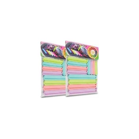 Alimentaire D'étanchéité Clips, 24 Pièces Clip Fermeture Cuisine Pince Sachet Alimentaire, 4 Couleur 3 Taille (1/5)