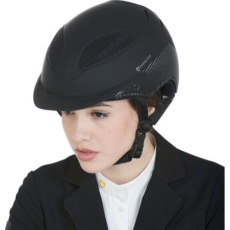 TAGLIA S/M EQUESTRO Cap ultra-light Stealth NERO CASCO EQUITAZIONE (1/5)