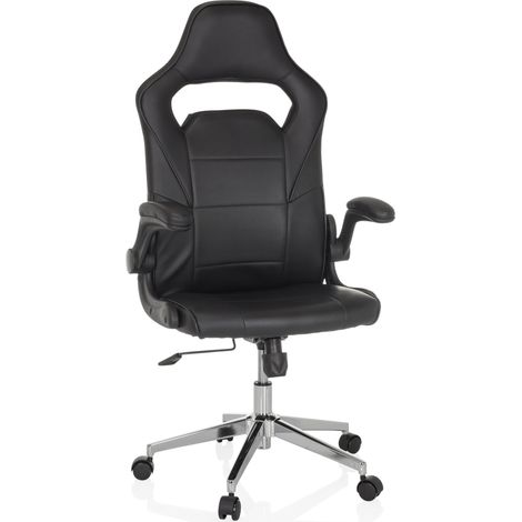 Chaise de jeu / chaise de bureau GAME SPORT PRO similicuir noir mybuero (1/5)