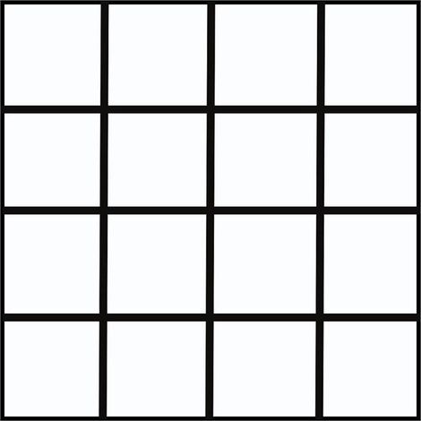 Lot de 10 stickers muraux autocollants quadrillés noirs et blancs, résistants aux graisses, pour la cuisine. (1/5)