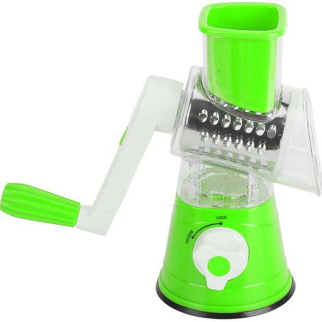 Manuelle Gemüsereibe mit Rotationsfunktion, handbetriebener Gemüseschneider, Obst- und Gemüsemühle, Küchenhelfer für Zuhause, umweltfreundlich (1/5)