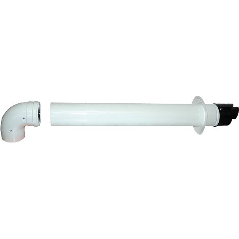 Kit scarico coassiale 60/100 per caldaia e-combi ariston (1/3)