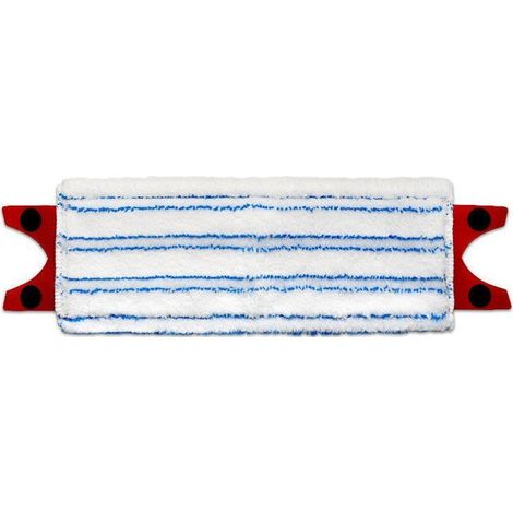 2 Ersatzköpfe für drehbaren Flachwischmopp, kompatibel mit Vileda UltraMax und Ocedar, Modell mit doppelter blauer und weißer Streifen, waschbares Reinigungsaccessoire-lsw (1/2)