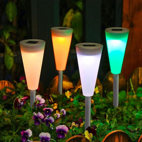 Lampes solaires pour jardin extérieur, à suspendre ou à piquer (lot de 4)-AquaForge (1/5)
