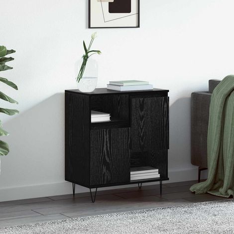 vidaXL  Sideboard  Black Oak 60 x 35 x 70 cm