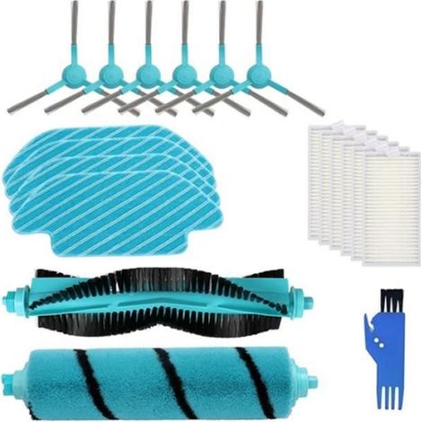 Pour Cecotec Conga 4090 4490 4690 5090 5490 6090 PièCes D'Aspirateur Robot Rouleau Brosse LatéRale Principale Filtre Hepa Tissu de (1/4)