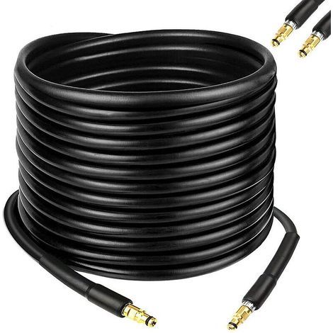 Tuyau rechange 10m nettoyeur haute pression – compatible Karcher K2 K3 K4 K5 K7 – connecteur rapide (1/5)