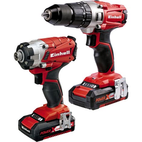 Einhell Power X-Change Combi & Impact Driver Twin Pack 18V 2 x 2.0Ah Li-ion (1/5)