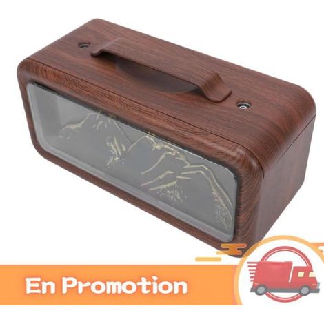 zerone Humidificateur de bureau Diffuseur d'huiles essentielles et humidificateur, 600ml, USB, sport materiel Grain de bois clair (1/5)