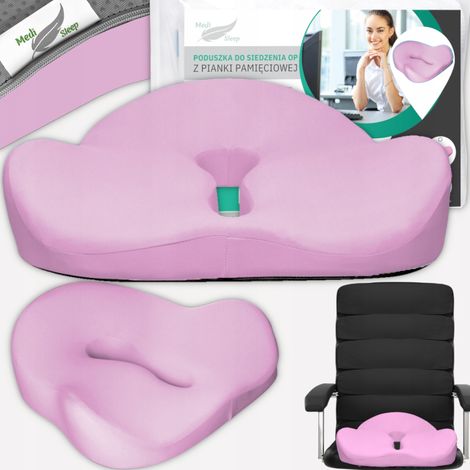 COJÍN ORTOPÉDICO PARA ASIENTO DE COCHE ROSA SOFIE MEDI SLEEP (1/5)