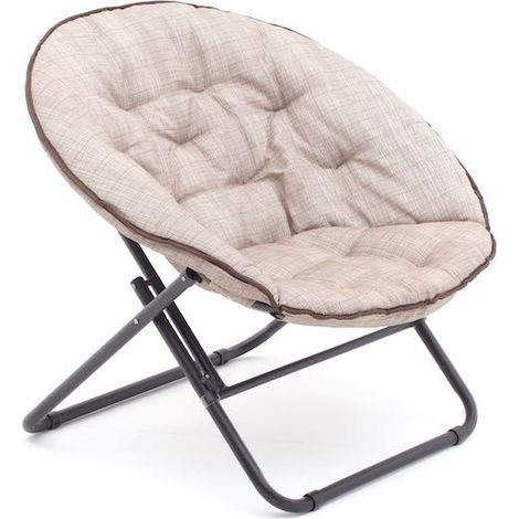 Poltroncina Papason Relax pieghevole Struttura in ferro marrone beige 82x73xH80