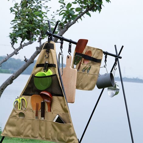 Sac de Pique-nique Triangle Portable - Organisateur de Table pour Camping et BBQ, 33.5 x 39 cm (1/5)