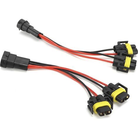 H11/H8 Stecker-zu-Buchse-Splitter-Kabelbaum für Nebelscheinwerfer und Doppelscheinwerfer