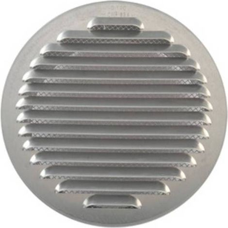 GRIGLIA AERAZIONE ALLUM C/RETE ANTINS D 100 MM