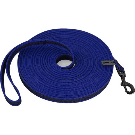 Laisse pour chien, matériau en fibre personnalisable, options de longueur polyvalentes, 15M, LS bleu (1/2)