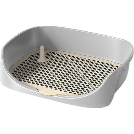 Support pour tapis d'apprentissage de la propreté canine - Bac d'intérieur pour chiots avec grilles en maille pour des pattes et des sols propres B (1/5)