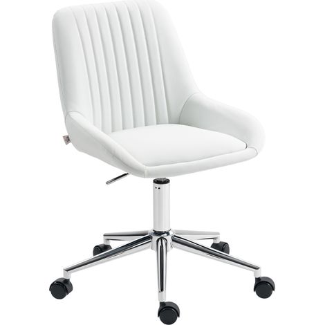 Chaise de bureau VELLETRI blanche (1/5)