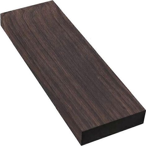 Lot de 4 planches vierges en bois d'ébène brut pour accessoires de guitare DIY (noir)