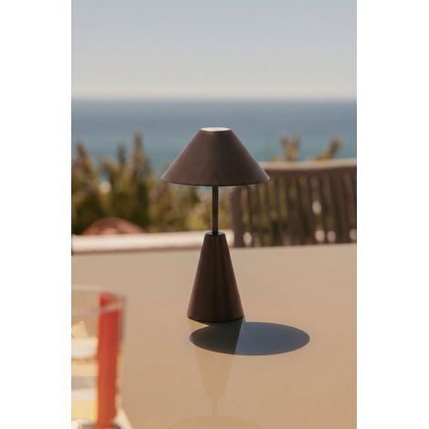 Lampe de table LED sans fil pour extérieur en fer Alexis SKLUM Marron Chocolat (1/5)