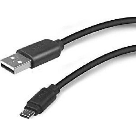 TrAdE Shop Traesio - Cavo Dati E Ricarica Usb 2.0 E Micro Usb Smartphone Lunghezza 1 Metro Nero -