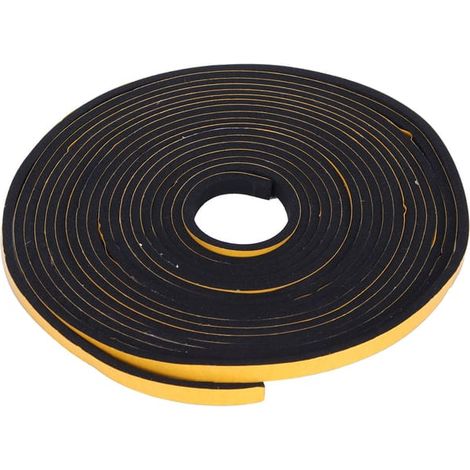 Bande d'étanchéité en mousse noire, isolation phonique, amortisseur de chocs pour fenêtre coulissante, anti-bruit (1/5)