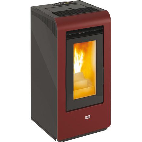 STUFE PELLET QUEENPLUS HE 10 BORDEAUX (1/2)