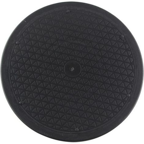 Plateau universel rond (25 cm, poids supporté 30 kg (idéal pour TV, enceintes, écrans, appareils de cuisine) Noir,une pièce (1/5)