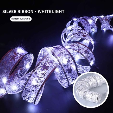 Ruban Lumineux LED - 2 m - Étanche - Fonctionne sur Piles - Pour Décoration Intérieure et Extérieure de Noël Fêtes Mariages (1/3)