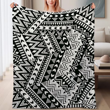 Couverture de lit en polaire, jeté doux et chaud de printemps, légère et luxueuse en microfibre de polyester, décoration intérieure cosy, ajout parfait à la décoration intérieure, cadeau idéal pour lu (1/4)