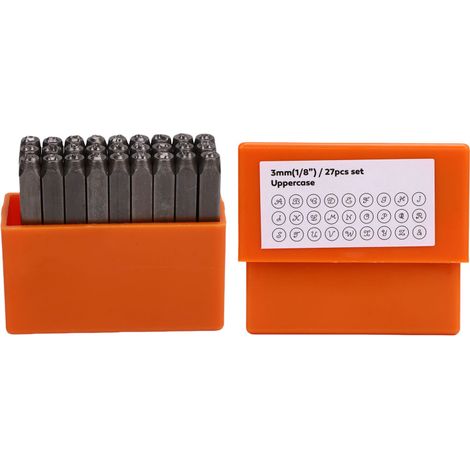 Juego de punzones de acero con letras cursivas, estilo artístico, A-Z, herramientas para marcar cuero, joyería, metal