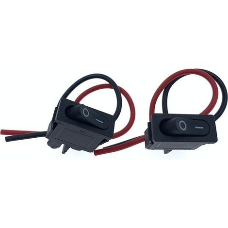 Petit interrupteur modifié pour voitures et camions : interrupteur à bouton-poussoir, interrupteur à bascule, interrupteur de klaxon, interrupteur de phares à verrouillage automatique, 12 V/24 V -- JB