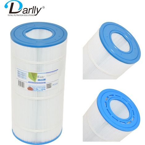 Poolfilterkartusche, 22,94 cm Durchmesser – 48,02 cm Länge – 72 m³ Filterfläche – PC115 – Darlly – RITE 70 TX (1/5)