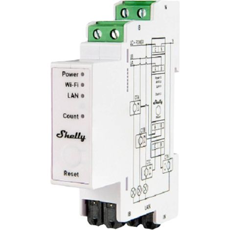 Shelly Shelly Pro 3EM 120A Contatore elettrico Wi-Fi, Bluetooth