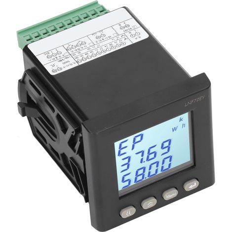 Voltmètre numérique triphasé, ampèremètre, mesureur de tension et de courant AC/DC 80-270 V pour la commande (1/5)