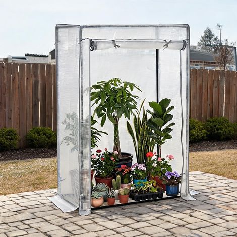 Serre de jardin en acier plastique 100 x 50 x 150 cm (1/5)