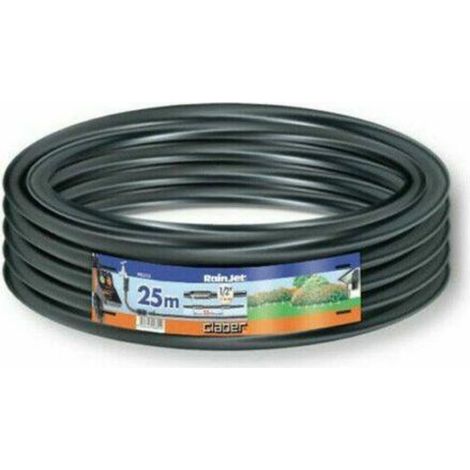 Claber Tubo gocciolante 25 m, ala gocciolante nero da 1/2" (13-16 mm)