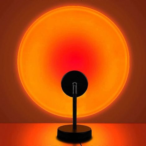 Lampe coucher de soleil, projecteur de lumière solaire LED, veilleuse à projection, rotation à 180 degrés, lumière romantique (1/5)
