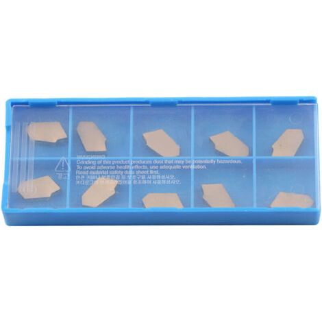 10 piezas de inserts de giro de metal dura, placas de corte CNC de metal dura, insert de giro de metal dura GTN3 HW190223113 para soportes de máquinas de giro. (1/4)