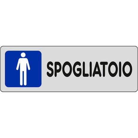 Etichetta Spogliatoio Uomo 15 x 15 cm 10 Pezzi