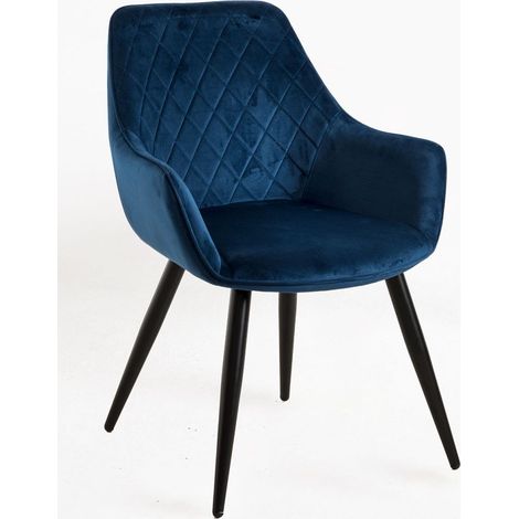 Sillas Comedor - Silla Kres Terciopelo - Azul (1/5)