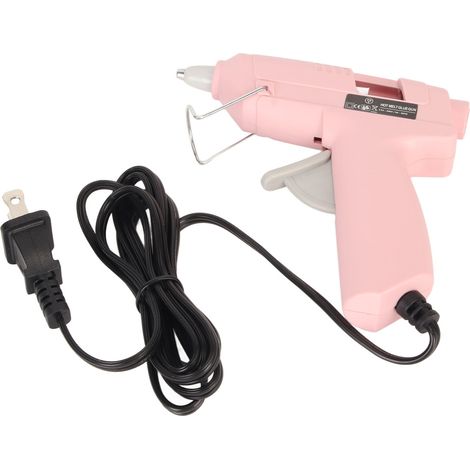 Machine à colle chaude à préchauffage rapide 20 W, mini machine à colle thermofusible avec 30 bâtons de colle pour les activités manuelles des enfants, prise 110-240 V (prise américaine). (1/5)