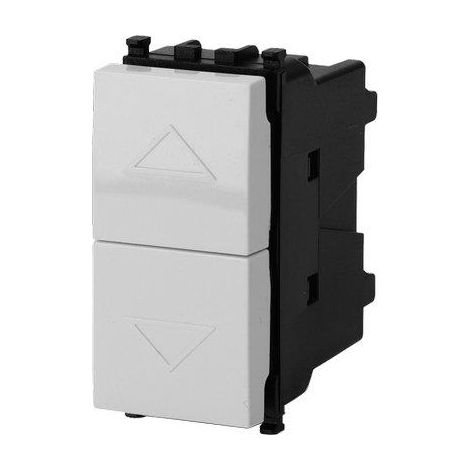 PULSANTE UNIPOLARE DOPPIO AVP - BIANCO VOLT 250 A 16- 8 pezzi