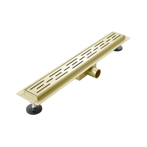 Adema Ralo caniveau de douche - 80cm - avec grille - avec bride - or brossé