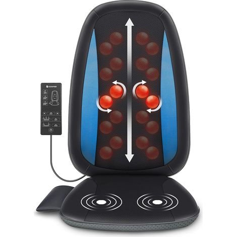 Comfier Masseur de Dos Shiatsu avec Chaleur- fauteuils massage&siège massant pour le soulagement complet de la fatigue, masseur de corps électrique, Cadeau Homme&Femme (1/5)