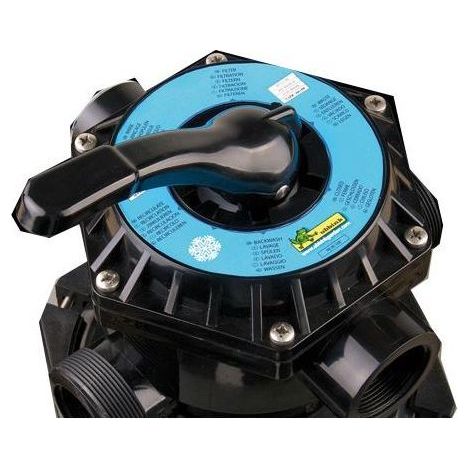 Vanne multivoies 6 positions pour filtration piscine – Sorties hydrauliques 11/2 – Adaptée groupes filtrants Ubbink 400/500/600 mm (1/3)
