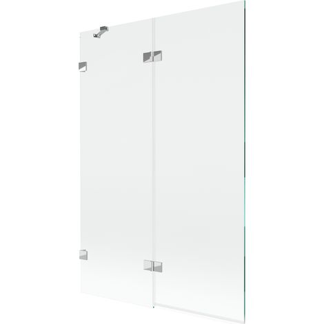 Paroi de baignoire à 2 volets, côté gauche 120 x 150 cm, transparent, chrome - 897-120-100-01-00-L (1/5)