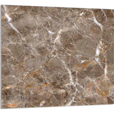 Panneau de verre pour cuisine 65x60 Marbre (1/5)