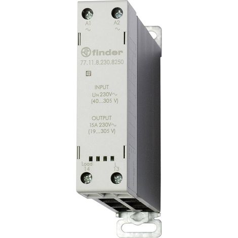 Finder Relais à semi-conducteurs 77.11.8.230.8250 15 A Tension de contact (max.): 305 V/AC à commutation au zéro de tension 1 pc(s) A941001 (1/2)