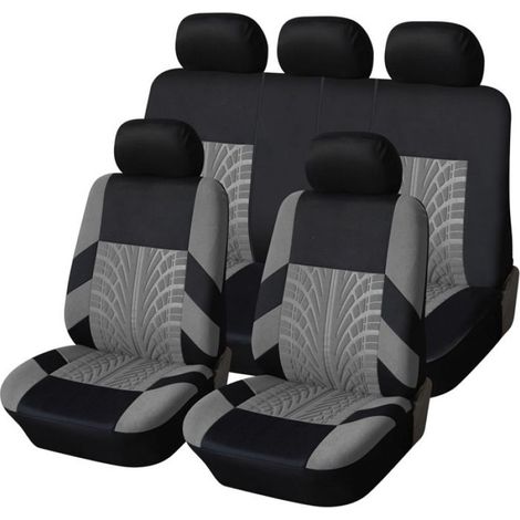 Set Complet Housses De Siège Voiture, Housses Siège Avant Et Arrière Voiture Universelles, Auto Couvre Sieges Accessoires Interieur